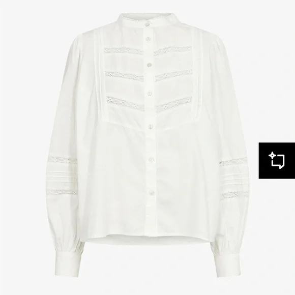 NWT Zara crochet button down shirt - Picture 6 of 9